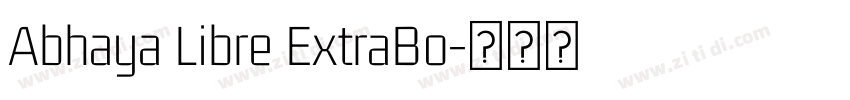 Abhaya Libre ExtraBo字体转换